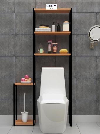 Klozet Üstü Düzenleyici Raf 3 Raflı Banyo Düzenleyici Havluluk Banyo Organizer Wc Arkası