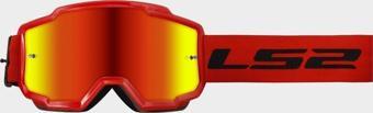 Ls2 Motokros Gözlük Charger Goggles İridyum Camlı Neon Turuncu