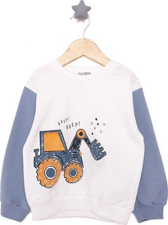 HelloBaby Vehicles Line Erkek Sweatshirt Erkek Bebek