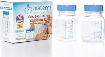 Materni Anne Sütü Saklama Kabı 80 ml 2li