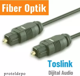 IRENIS 1 Metre Fiber Optik Kablo Toslink Optik Ses Kablosu