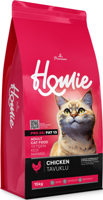 Homie Premium Tavuklu Yetişkin Kedi Maması 15 Kg