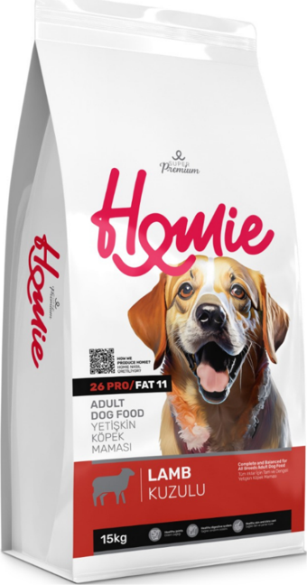 Homie Süper Premium Kuzu Etli Yetişkin Köpek Maması 15 Kg