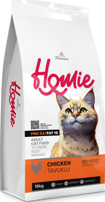 Homie Süper Premium Tavuklu Yetişkin Kedi Maması 15 Kg