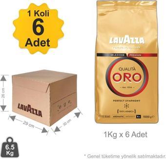 LavAzza Qualita Oro Çekirdek Kahve - 1 Koli - 1Kg X 6 Adet