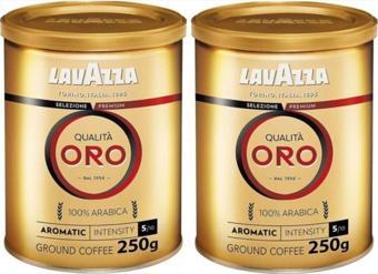 LavAzza Qualita Oro Filtre Kahve Teneke Kutu İkili Set (250 Gr X 2 ) Orijinal