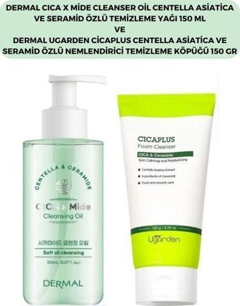 Dermal Cıca X Mide Centella Asiatica Özlü Temizleme Yağı ve Cicaplus Temizleme Köpüğü