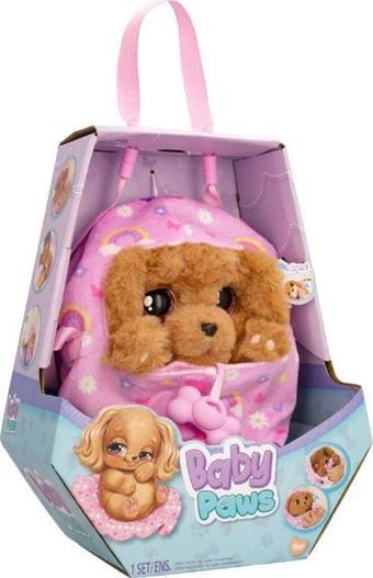 Baby Paws Sesli Yavru Köpek Peluş 20 cm Dalmaçyalı Pembe Çanta