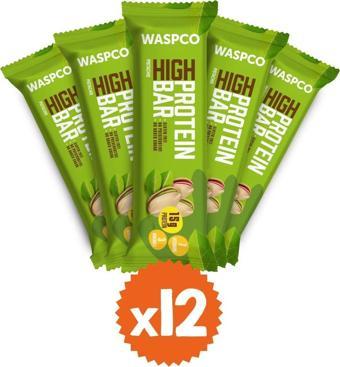 WaspCo Antep Fıstıklı Yüksek Protein Bar 50G X 12 Adet