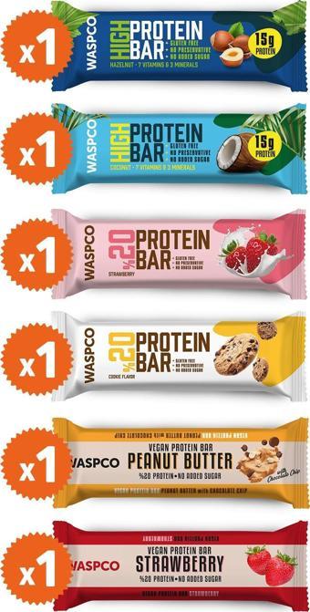 WaspCo Protein Bar Deneme Paketi 6 Adet