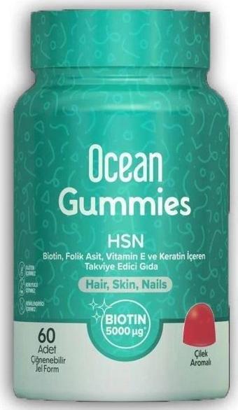 Ocean Gummies HSN Çiğnenebilir Jel Form 60 Adet