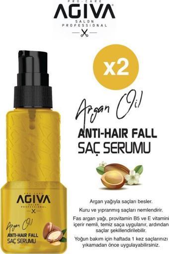 Agiva Argan Yağlı Onarıcı Kırılma Karşıtı Saç Serumu 100ml X2