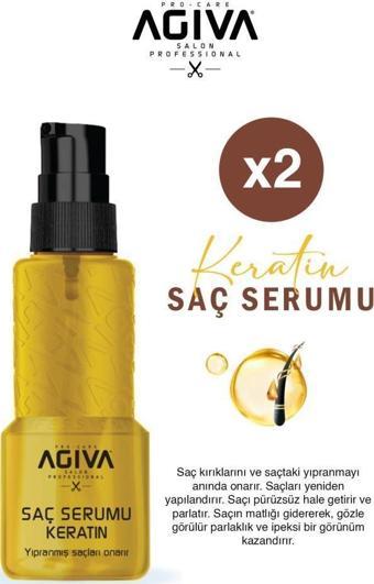 Agiva Keratinli Yıpranma Karşıtı Saç Serumu 100ml X2