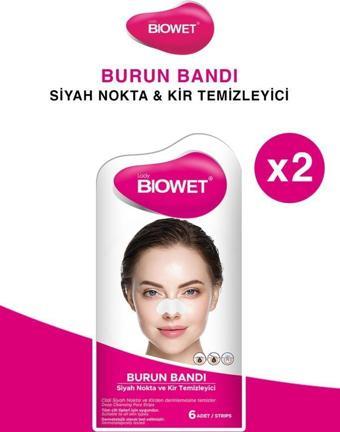 Biowet Siyah Nokta Giderici Burun Bandı X2