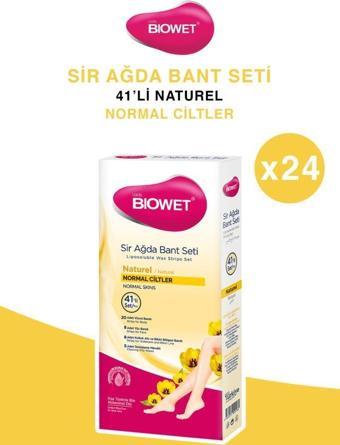 Biowet Tüm Vücut Naturel Sir Ağda Bant Seti 41'li X24