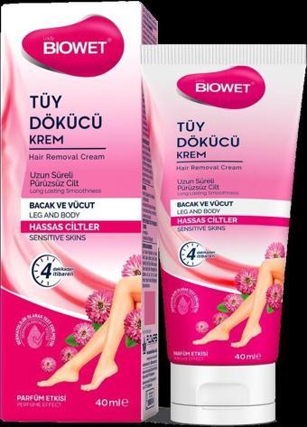 Biowet Tüy Dökücü Krem Hassas Ciltler 40ml