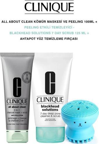 Clinique Siyah Nokta Karşıtı Peelin Etkili Gözenek Temizleyici Maske Peeling Bakım Seti