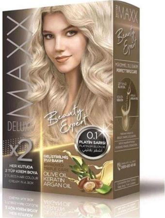 Maxx Deluxe Saç Boyası 0.1 Platin Sarısı