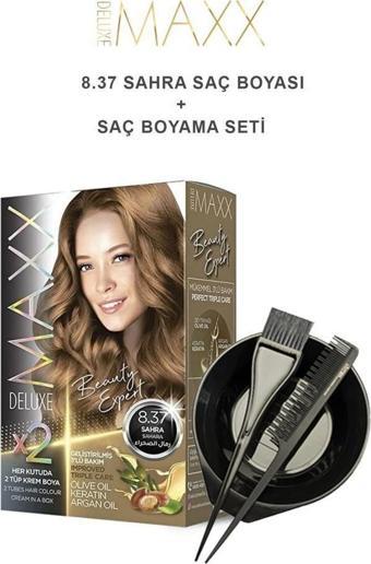 Maxx Deluxe Saç Boyası 8.37 Sahra-Boyama Seti