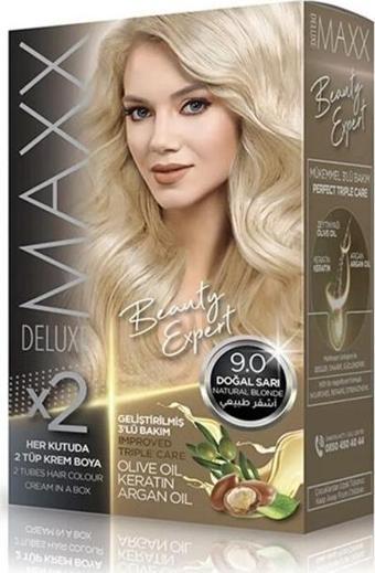 Maxx Deluxe Saç Boyası 9.0 Doğal Sarı