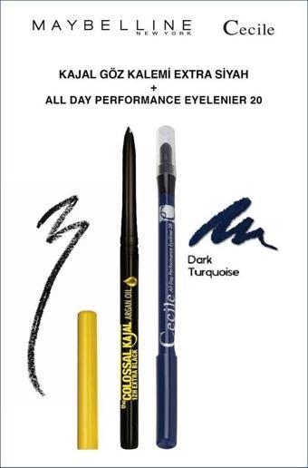 Maybelline Argan Yağı İçeren Göz Kalemi Cecile All Day 20 Etkili Bakışlar Makyaj Seti