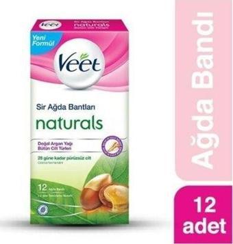 Veet Ağda Bandı Naturals Argan Yağı 12'li X2