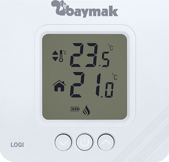 Baymak Logı Dijital Kablosuz Oda Termostatı