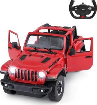 1:14 Uzaktan Kumandalı Araba Jeep Wrangler Rubicon Man Kapı Açılan 2.4 Ghz Kırmızı