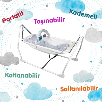 Norfolk Baby Sleep Katlanabilir Oyuncaklı Sallanır Bebek Hamağı