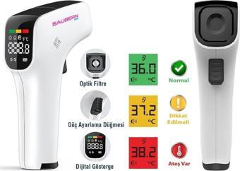 Saubern Baby BNT9608 Temassız Vücut ve Alından Ateş Ölçer - Termometre - Uzaktan Ateş Ölçer