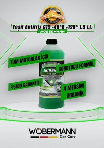 Wöbermann Yeşil Antifriz 4 Mevsim Organik G12 -40°C 1.5 Lt.