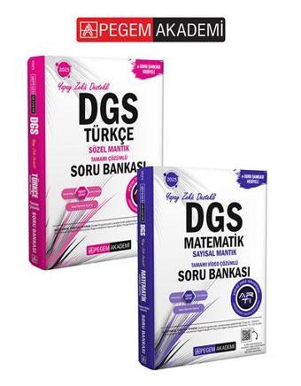 Pegem Akademi 2025 DGS Türkçe Sözel Mantık Tamamı Çözümlü Soru Bankası + 2025 DGS Matematik Sayısal - Pegem Akademi Yayıncılık