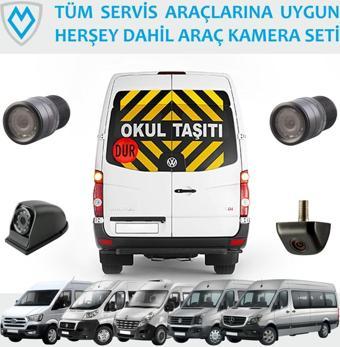 Unique Okul Taşıt Servis Kamera Sistemi 4 Kamera Destekli