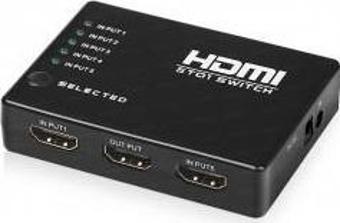 Dark Full HD 4 Giriş 1 Çıkışlı Uzaktan Kumandalı HDMI Switch (Seçici)