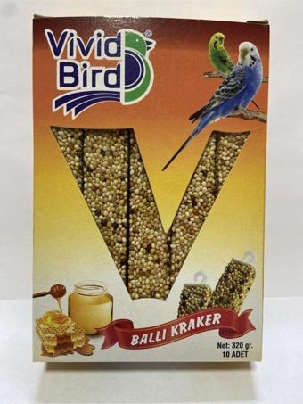 Vivid Bird Ballı Kraker Muhabbet Kuşları Için 10'Lu Paket