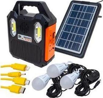 Everton RT-903 Solar Panelli 3 Ampüllü Usb-Mp3-Radyo Destekli Solar Işıldak Fener