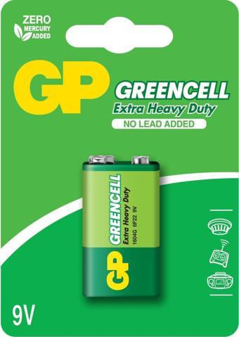 GP Greencel 9V Çinko Pil Tekli Paket GP1604G-2U1