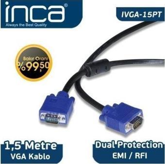 Inca IVGA-15Pt 1,5mt Vga Kablo