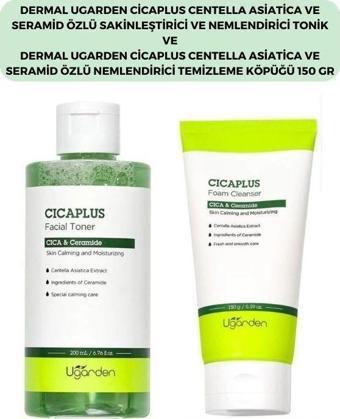 Dermal Cıca X Mide Centella Asiatica Özlü Cicaplus Temizleme Köpüğü ve Ugarden Tonik