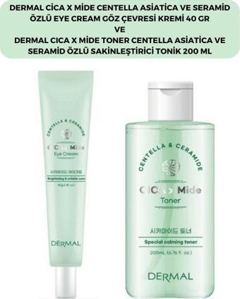 Dermal Cıca X Mide Centella Asiatica Özlü Göz Çevresi Kremi ve Tonik