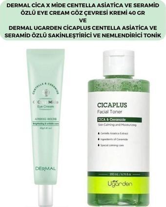 Dermal Cıca X Mide Centella Asiatica Özlü Göz Çevresi Kremi ve Ugarden Tonik