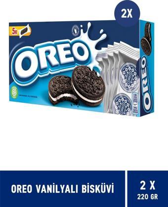 Oreo Vanilyalı Bisküvi 220 gr - 2 Adet