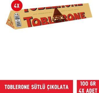 Toblerone Sütlü Çikolata 100 gr - 4 Adet (4 x 100 gr)