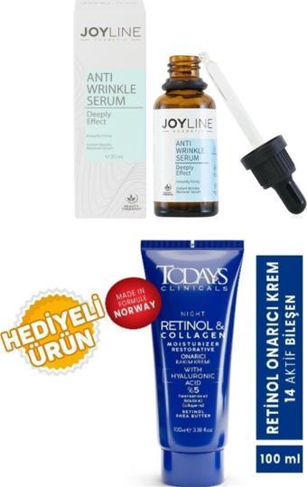 Joyline Anında Botoks Serum 30ml+Todays Onarıcı Krem 100Ml Hediyeli