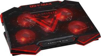 TX TXACNBVMAX V-MAX 5x LED'li Fan,Yükseklik Ayar,2x USB HUB'lı, 11"-17" Fan Kont, Notebook Soğutucu