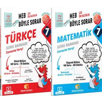 7.SINIF TÜRKÇE SORU BANKASI VE MATEMATİK SORU BANKASI - Sinan Kuzucu Yayınları