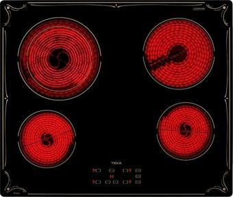 TEKA TBR 6420 SİYAH 60 CM. VİTROSERAMİK ELEKTRİKLİ ANKASTRE OCAK