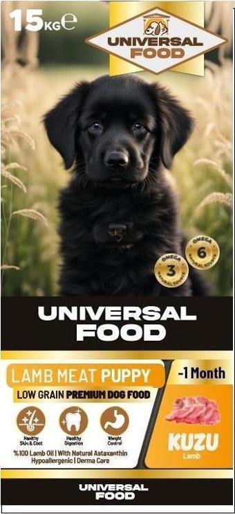 UNİVERSAL FOOD PUPPY KUZU&PİRİNÇ PREMİUM YAVRU KÖPEK MAMASI 15KG