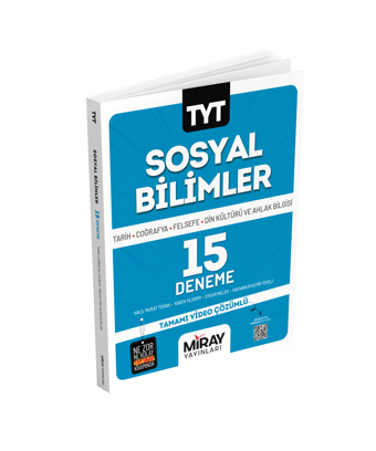 TYT Sosyal Bilimler 15 Deneme - Miray Yayınları