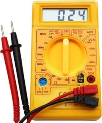 WUVERA Dijital Avometre Multimetre Ölçü Aleti Akım Voltaj Direnç Ölçer